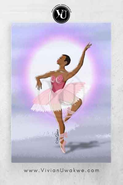 Black Ballerina 2 - African American Wall Art