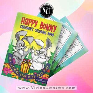 Happy Rabbiit Children's Coloring Book