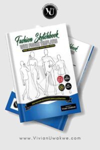 Fashion Sketchbook With Slim Female Figure Templates - Front And Back Poses