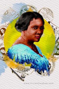 Madame C.J. Walker - Watercolor by Vivian Uwakwe